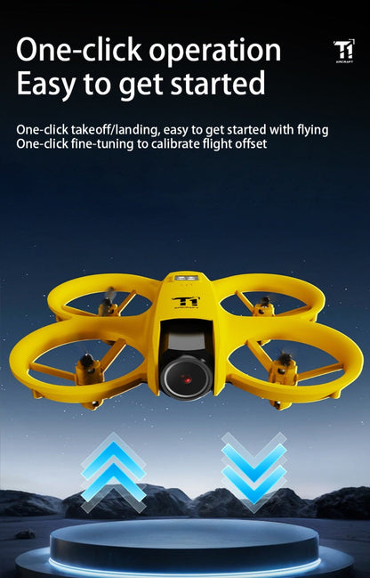 4K RC Airplane Auto Hover Dual Batteries Optical Flow WiFi FPV Camera One-Key Return Roll Anti-Shock Anti-Collision | Remote Control Plane for Kids Adults Beginners | Birthday Christmas Gift