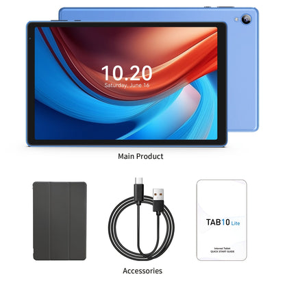 Android Tablet 10.1-Inch with Android 14, 4GB Total Memory, 32GB Internal Storage and 6000mAh Battery