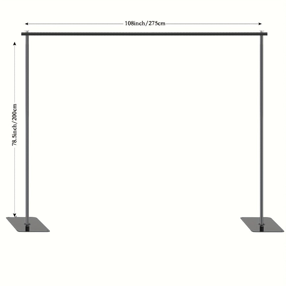 Adjustable Backdrop Stand 10x6.5ft Heavy Duty Metal Background Support System | Photo Studio, Wedding, Birthday Party & Event Photography Stand with Carrying Bag