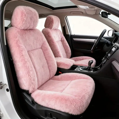 Car Seat Covers 5-Seat Plush Full-Wrap Set with Front and Rear Coverage in Seven Color Options