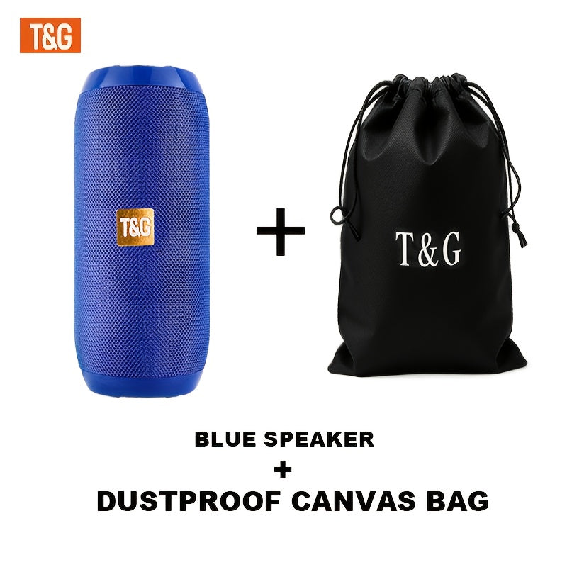 TG117 10W IPX4 Waterproof Portable Bluetooth Speaker with Carry Strap - HD Bass Sound, 1200mAh Battery, 33ft Range, Hands-Free Calling, TF Card USB AUX Wireless, Outdoor Travel Camping