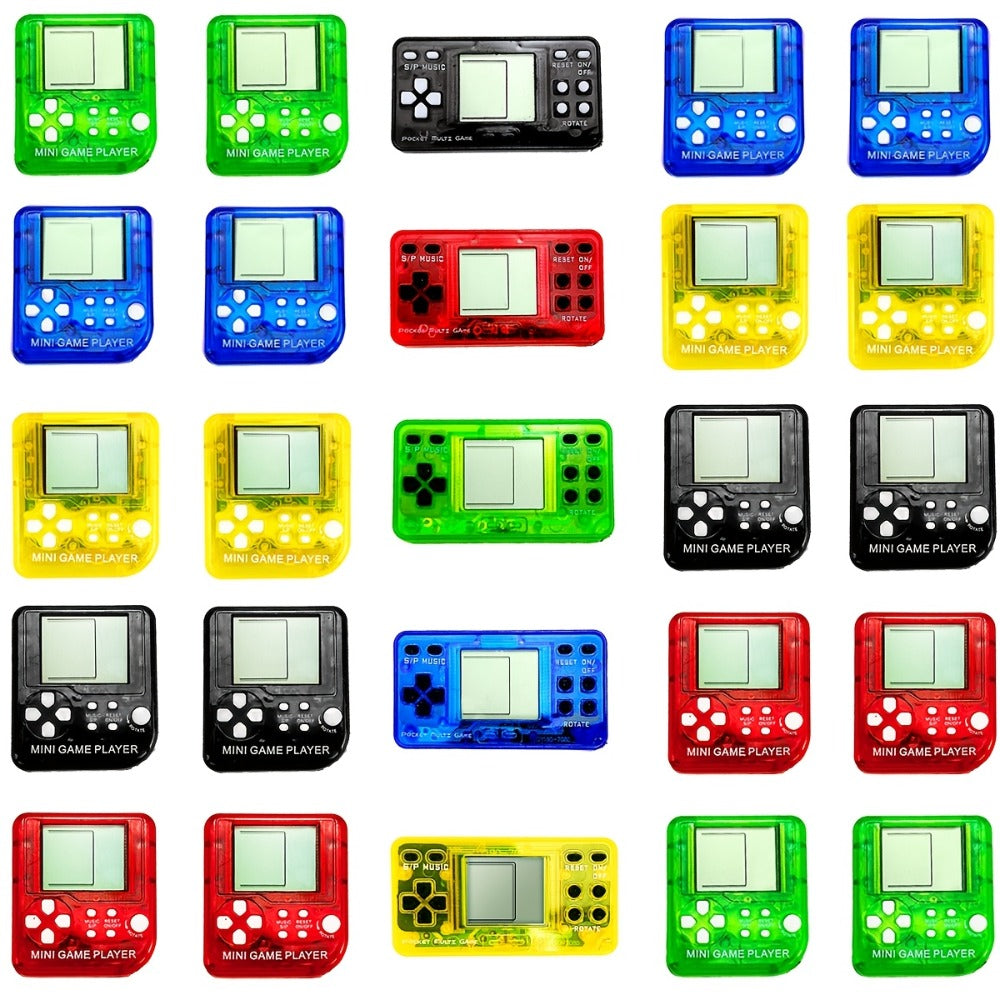 Party Favors Mini Handheld-Console Keychains in 6-, 12- or 25-Piece Packs for Gaming Events