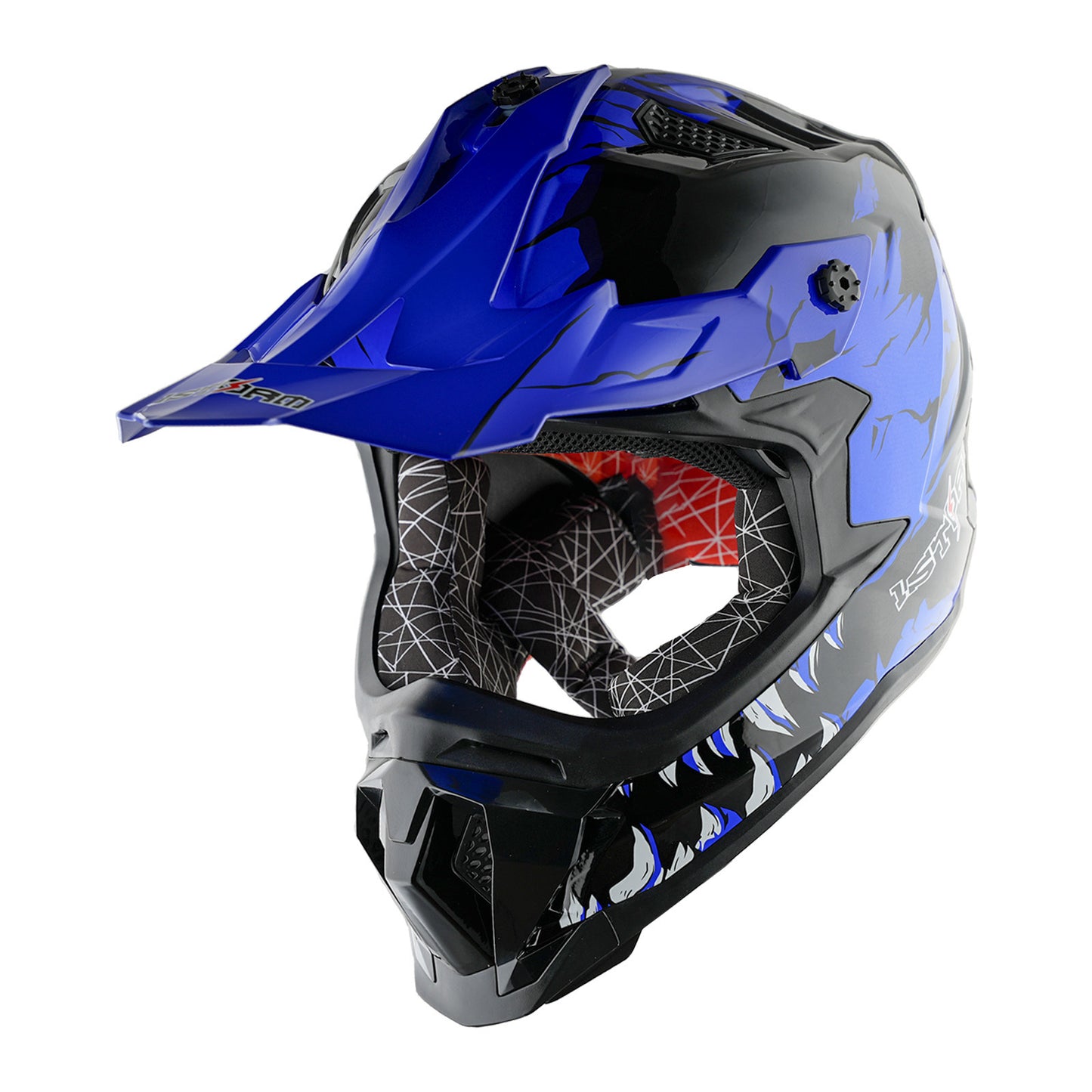 Dirt Bike Helmet Adult Motorcycle ATV Off-Road Track Style Lightweight Aerodynamic Thermoplastic Shell Removable Washable Padding Glossy UV Finish, Multiple Colors XS-XXL