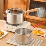 Pot cover + frying pan + frying net
