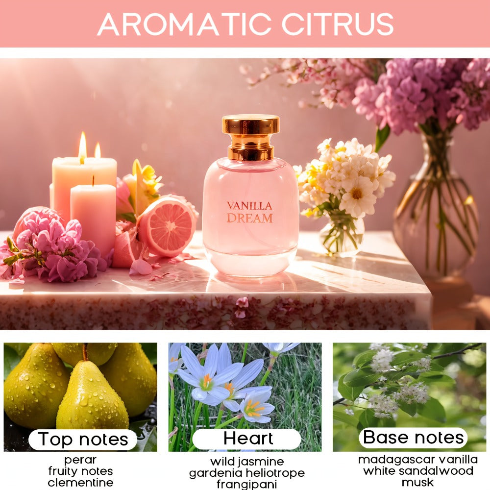 Perfume for Women 100ml EDP with Pear, Clementine, Jasmine, Gardenia, Vanilla and Sandalwood Notes