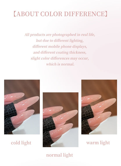 Gel Nail Polish 6-Piece 15ml Jelly Set with Glass Finish in Shades M14, M16, M17, M18, M19 and M20