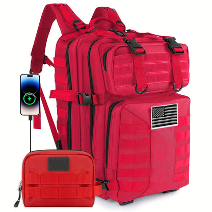 Tactical Military Backpack 50L – Large Capacity Molle Rucksack for Camping, Hiking, Hunting, Fishing & Travel, Unisex with Multiple Color Options