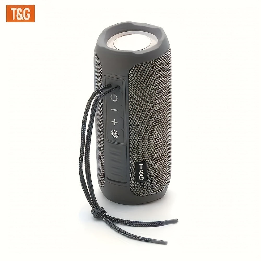 TG227 Portable Bluetooth Speaker with LED Breathing Light, TWS Stereo Sound, USB-C Rechargeable, Wireless Speaker for Outdoor Camping