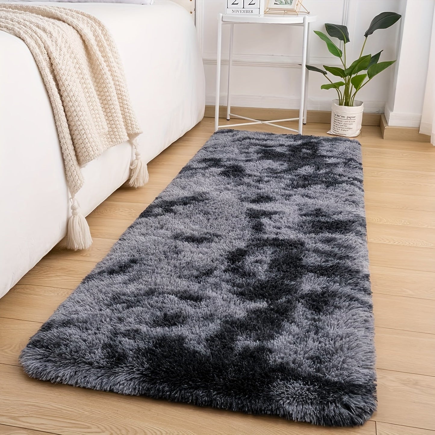 Fluffy Indoor Area Rug in Five Colors and Six Size Options for Living Room, Bedroom, Kitchen or Bathroom