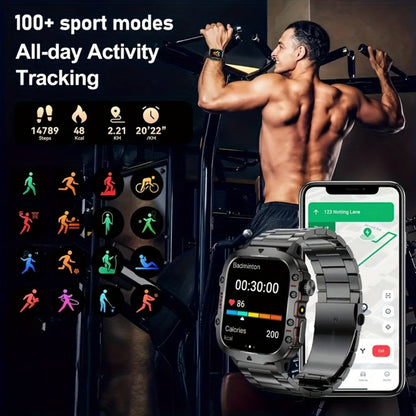 Smartwatch 2-in-1 with Built-In Wireless Earbuds, Calling, Music, Camera and Strap Options
