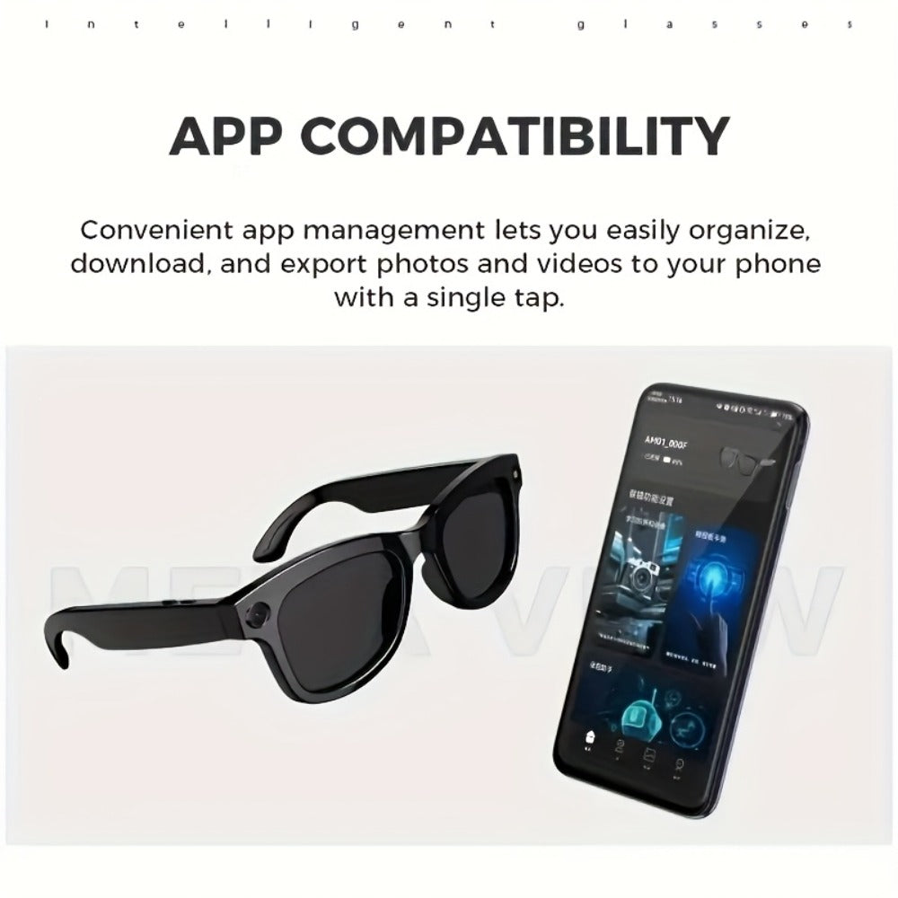 ChatGPT AI Smart Glasses with 8MP HD Camera – Real-Time Translation, Wireless Calling, Blue Light Protection, Dual Mic ENC, Touch Control, Photochromic & Camera-Free Variants for Men Women