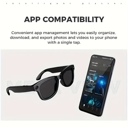 ChatGPT AI Smart Glasses with 8MP HD Camera – Real-Time Translation, Wireless Calling, Blue Light Protection, Dual Mic ENC, Touch Control, Photochromic & Camera-Free Variants for Men Women