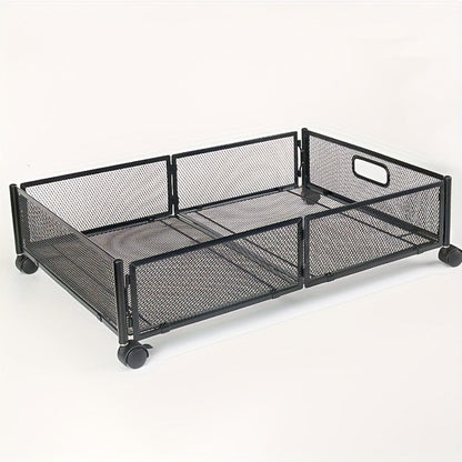 Under Bed Storage Containers with Wheels & Handles – Shoes, Clothes, Blankets Organizer
