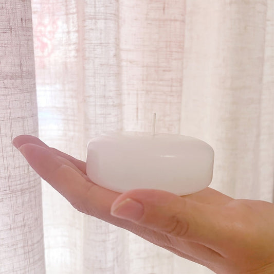 White Floating Candles 24 Pack 3 Inch | Unscented Clean Burn 8-12 Hours | Pool Candles for Wedding Anniversary Valentine's Day Romantic Dinner Home Decor Table Centerpiece
