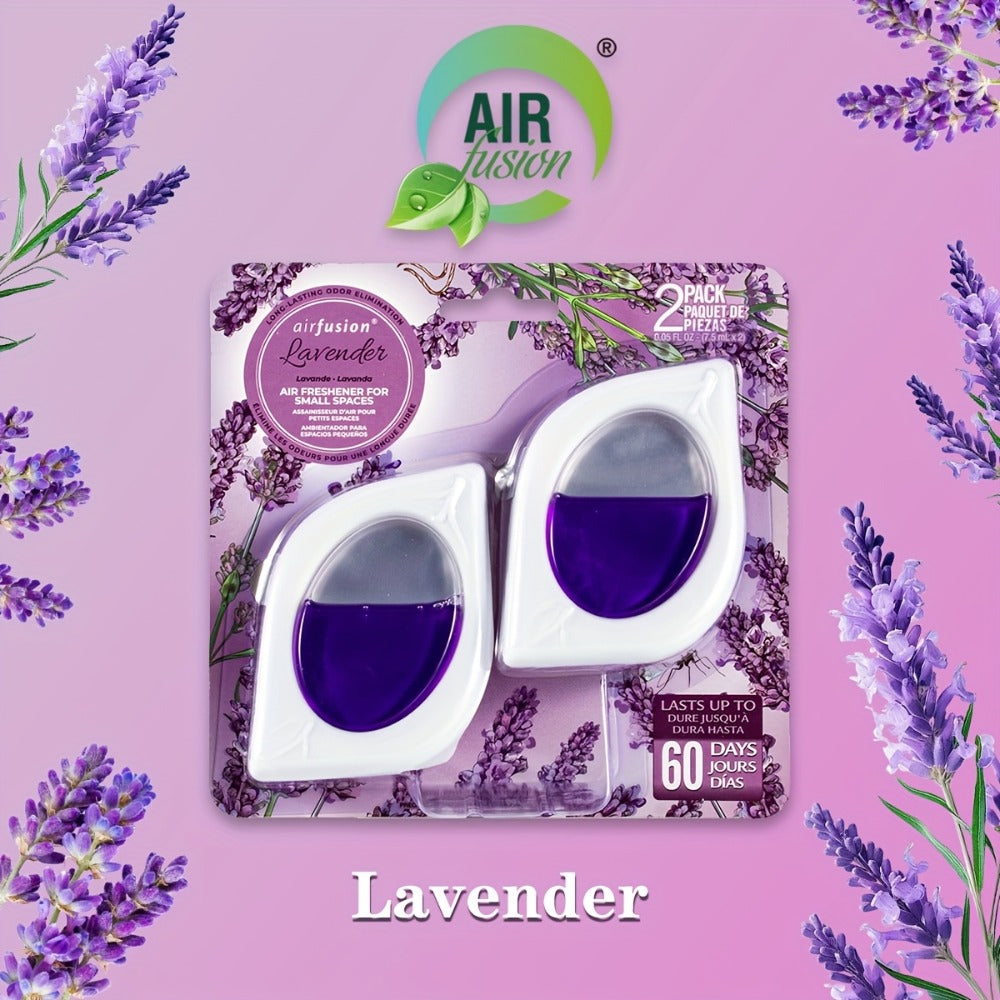 Compact Air Freshener Cups in Six Scents, Available in 2, 6 or 12 Packs for Closets, Bathrooms and Small Spaces