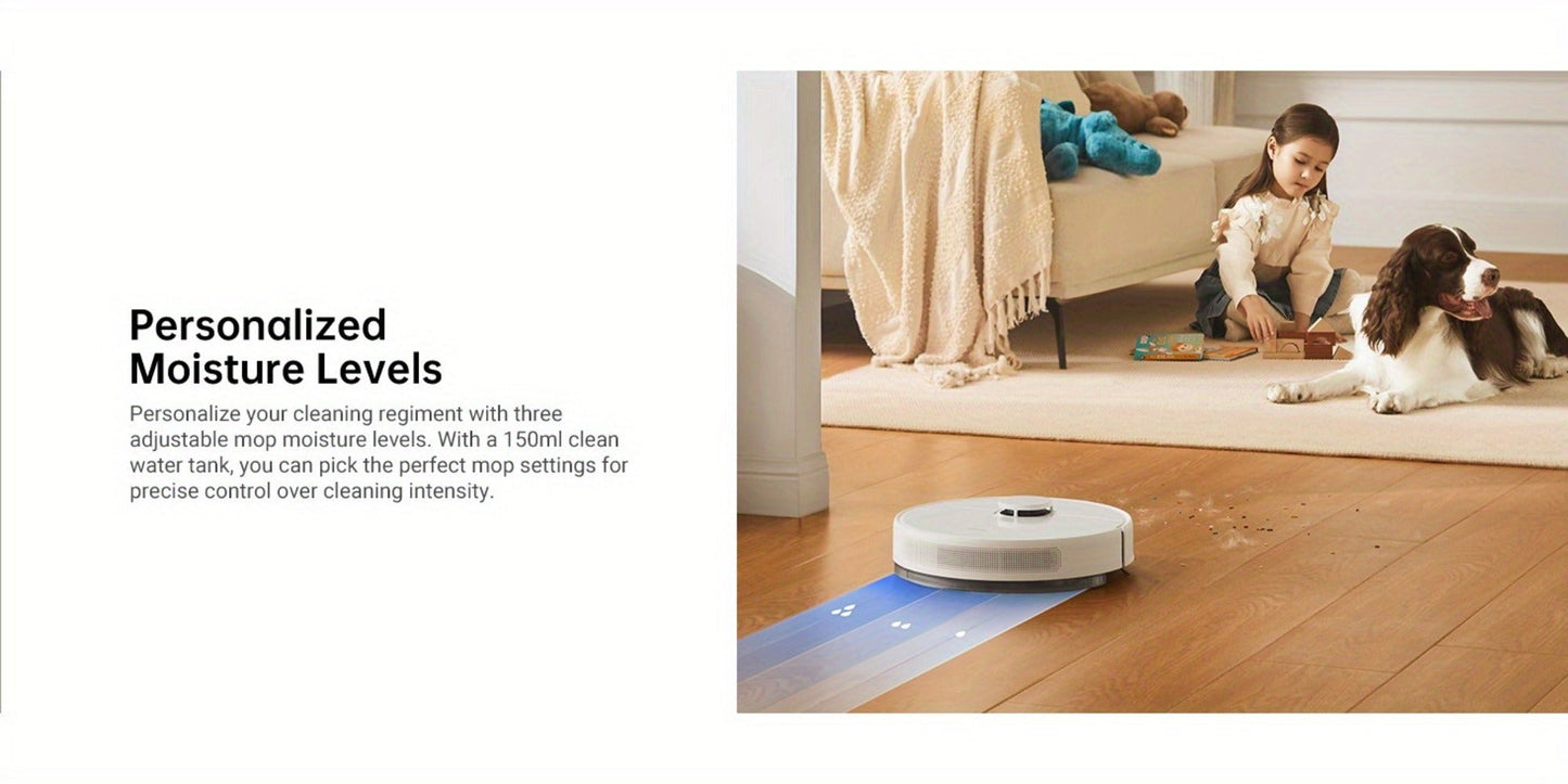 Dreame D10 Plus Gen 2 Self-Emptying Robot Vacuum & Mop Refurbished – 6000Pa Suction | 90-Day Base | LiDAR Navigation | Obstacle Avoidance | Wi-Fi App & Voice Control | Smart Floor Cleaner for Home