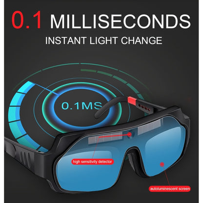 Auto-Darkening Welding Goggles True Color Lens – Anti-Glare Safety Glasses for TIG MIG MMA Plasma Welding, Photochromic Flame-Retardant Fiberglass Frame, Lightweight with Elastic Headband