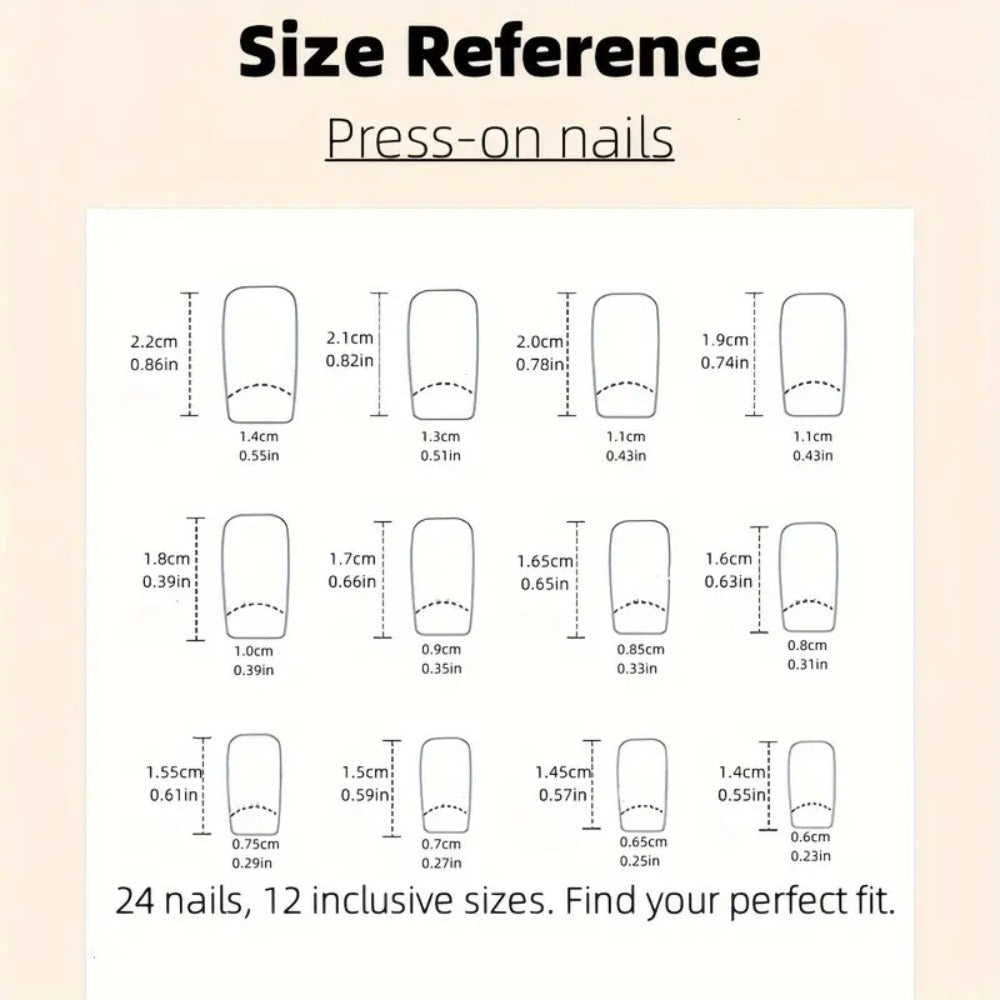 Press On Nails 216-Piece Medium Coffin Nine-Pack Red White Blue Stars and Stripes Patriotic Set