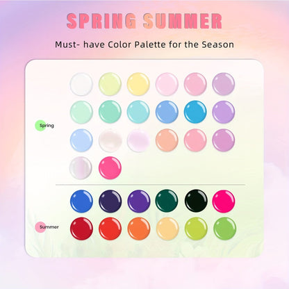 Gel Nail Polish – Pastel Set 8 Colors Rhapsody Series Soft Muted Tones Soak-Off UV LED Nail Art Polish Kit for All Seasons Home Manicure…