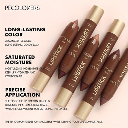 Non-Smearing Contour Lip Liner Set 6 Pcs – Smooth Paste Matte Formula Long Lasting Precise Definition, Outline & Fill Lips in Various Shades for All Skin Tones, Makeup Gift for Women