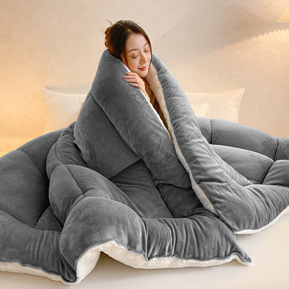 Reversible Sherpa Fleece Comforter Set in 40 Size and Color Options for Twin XL, Full, Queen or King Beds