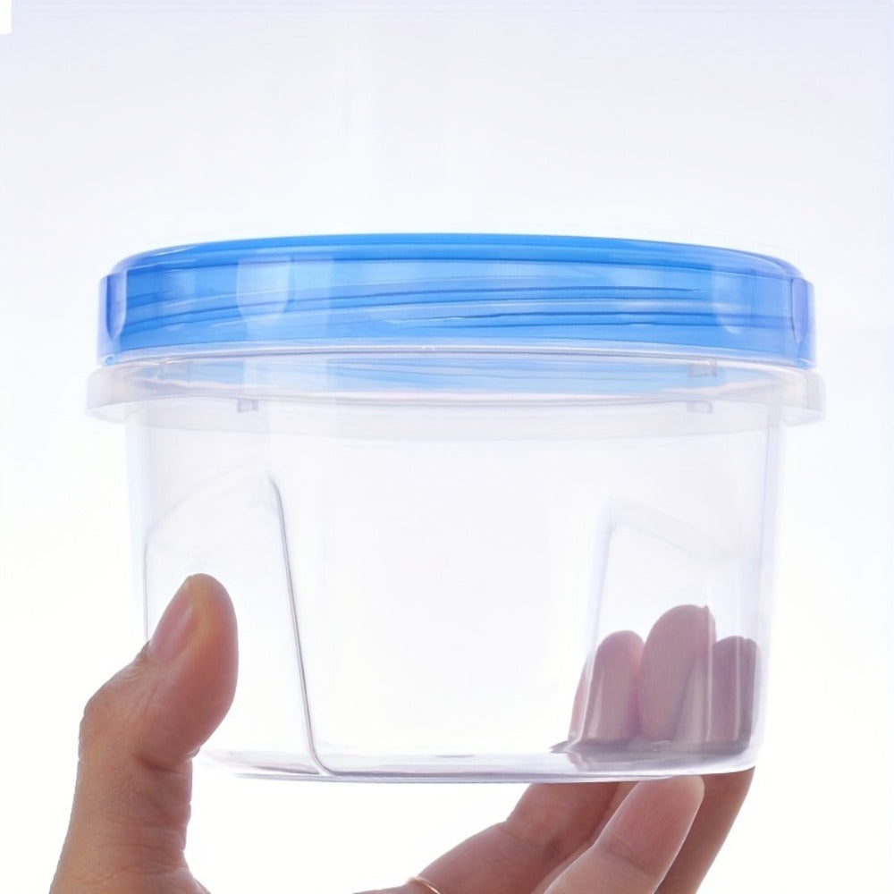 Food Storage Containers Stackable Clear Canister Set in Three 1000 mL or Six 500 mL Configurations