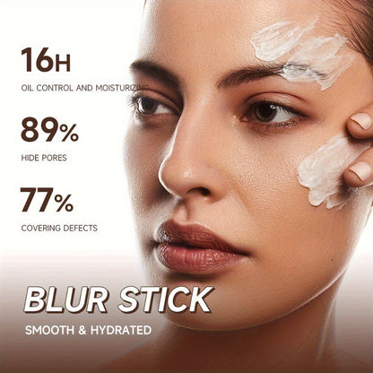 Two-Piece Matte Foundation Stick Set with Full-Coverage Formula for Oily or Combination Skin