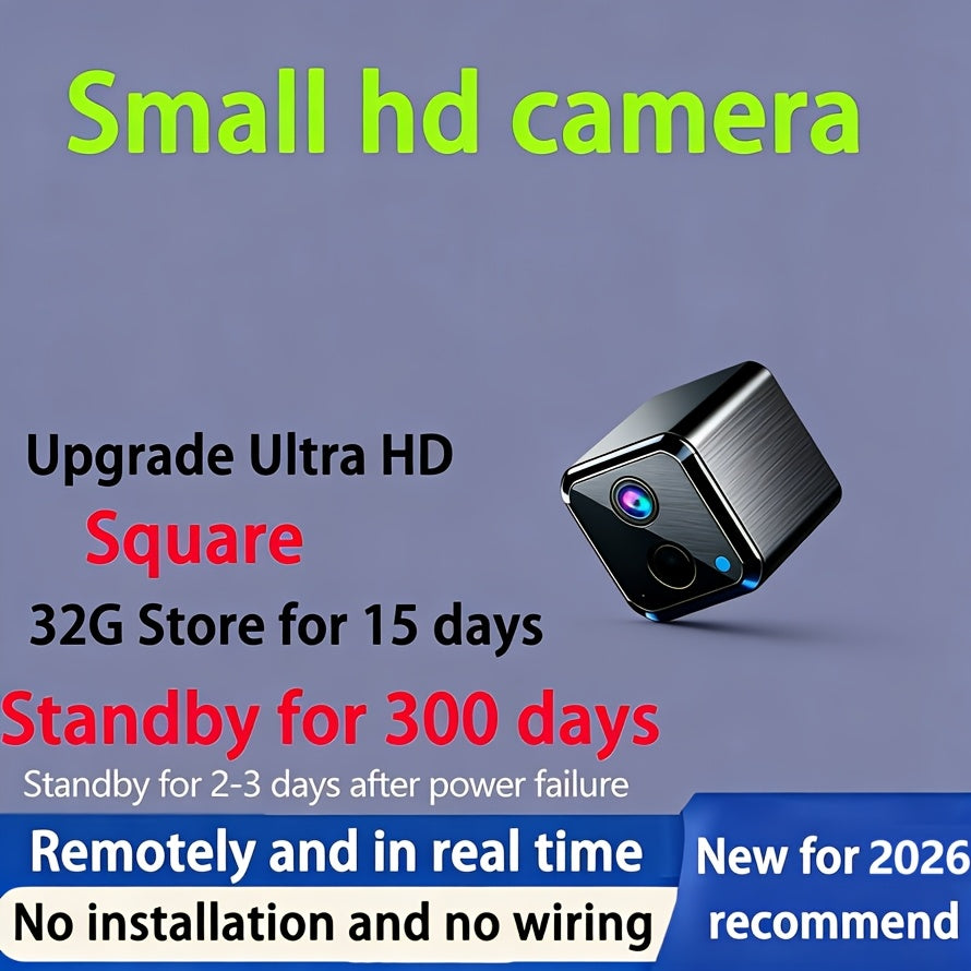 Security Camera Mini 1080P Pan-Tilt Model with Dual-Band WiFi, Infrared Night Vision and 7, 10 or 20-Day Standby Options