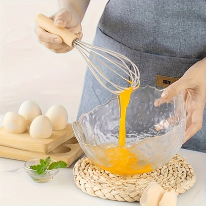 13-Piece Silicone Kitchen Utensil Set with Wooden Handles, Storage Holder and Khaki or Dark Gray Colors