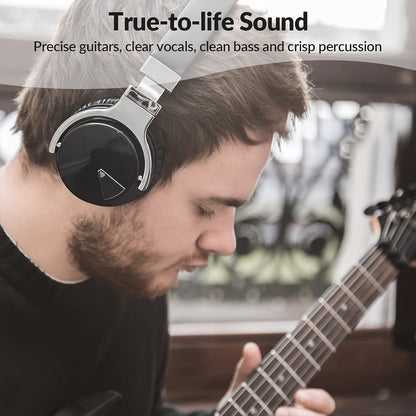 MIGHTY ROCK Over-Ear Headphones with ANC Label, Bluetooth 5.2, 45mm Drivers and Seven Color Options