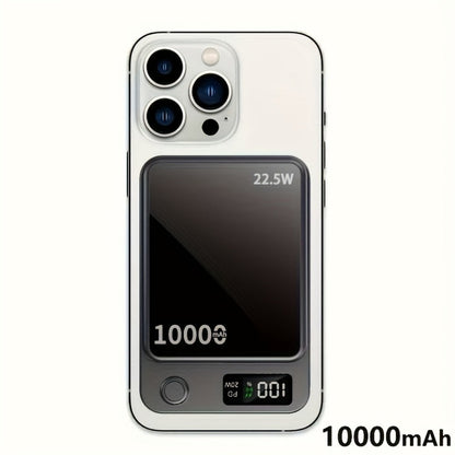 10000mAh Slim Magnetic Power Bank with 22.5W Marking, USB-C Connection and Two Color Options