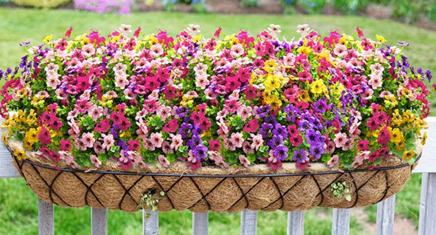 Artificial Flowers Mixed-Color Daisy Bundles in 18, 36 or 54-Pack Options with Flexible Stems