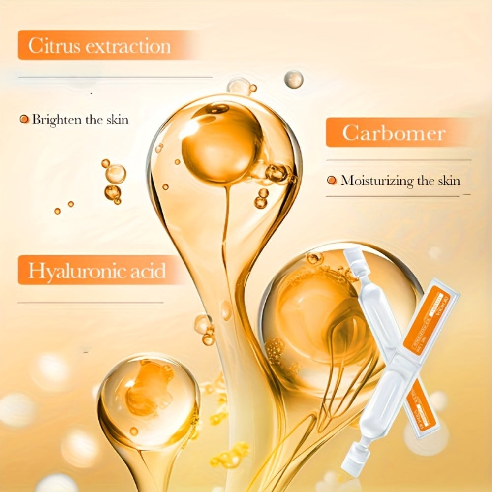 Face Serum BIOAQUA AM and PM Essence Set with 30 Vitamin C and 30 Retinol Single-Use Portions