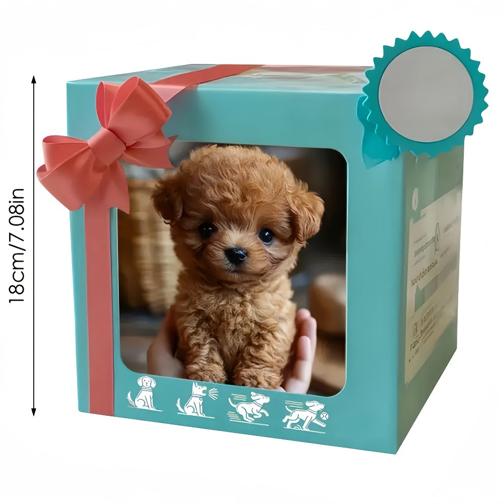 Simulation Puppy Robot Electric Interactive Dog Toy – Auto Walking, Barking & Tail Wagging, Plush Biomimetic Pet with Dog Bone Accessory, Birthday Christmas New Year Gift for Kids Girls Boys