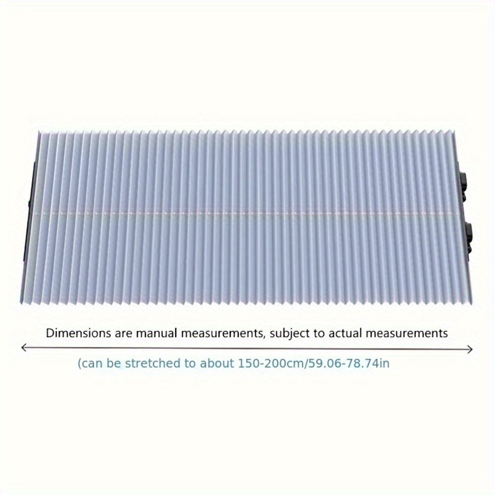Front Window Sunshade Auto Retractable 46cm | Thermal Insulation Sun Blocking, Easy Fold & Store, Summer Essential Car Accessory for Sedan SUV Truck Windshield