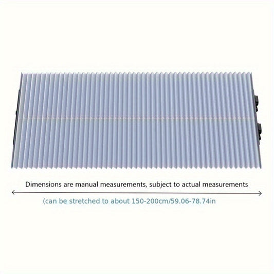 Front Window Sunshade Auto Retractable 46cm | Thermal Insulation Sun Blocking, Easy Fold & Store, Summer Essential Car Accessory for Sedan SUV Truck Windshield