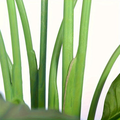 Artificial Bird of Paradise Tree with Broad Green Leaves and Base Pot in 62.99 or 70.87-Inch Heights