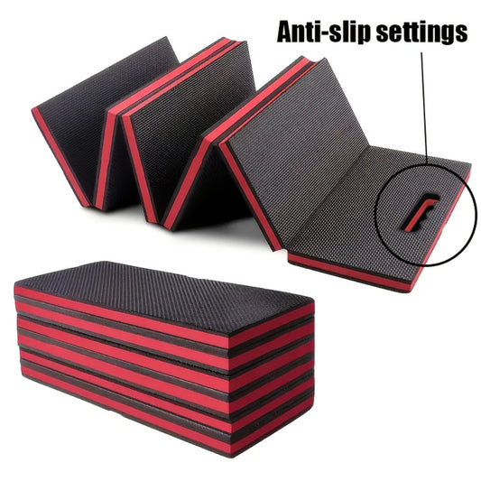 EVA Kneeling Pad Car Repair Work Mat – Foldable Waterproof Thermal Insulation Pad for Mechanic, Camping & Hiking, Lightweight Ergonomic Design, Single or 2-Pack