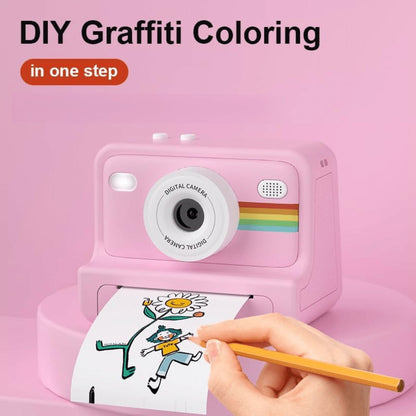 Instant Print Digital Camera with 1-Second Photo Printing | 1080P HD Screen, Selfie & Video Camera, 3 Rolls Paper Included | Portable Travel Camera Gift for Kids, Teens & Adults