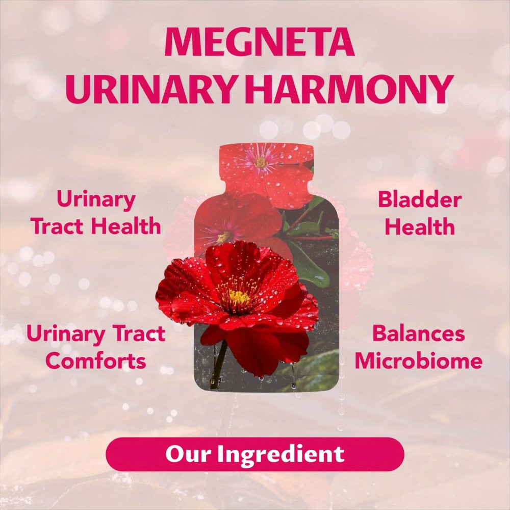 Dietary Supplement Capsules with Megneta Label, D-Mannose, Hibiscus, Cranberry and 60 Count