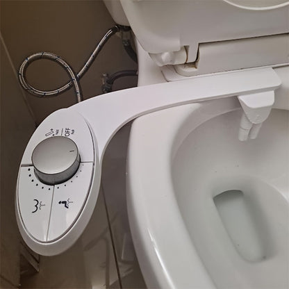 Ultra-Slim Non-Electric Bidet Attachment with Dual Retractable Nozzles and Seven Model Options