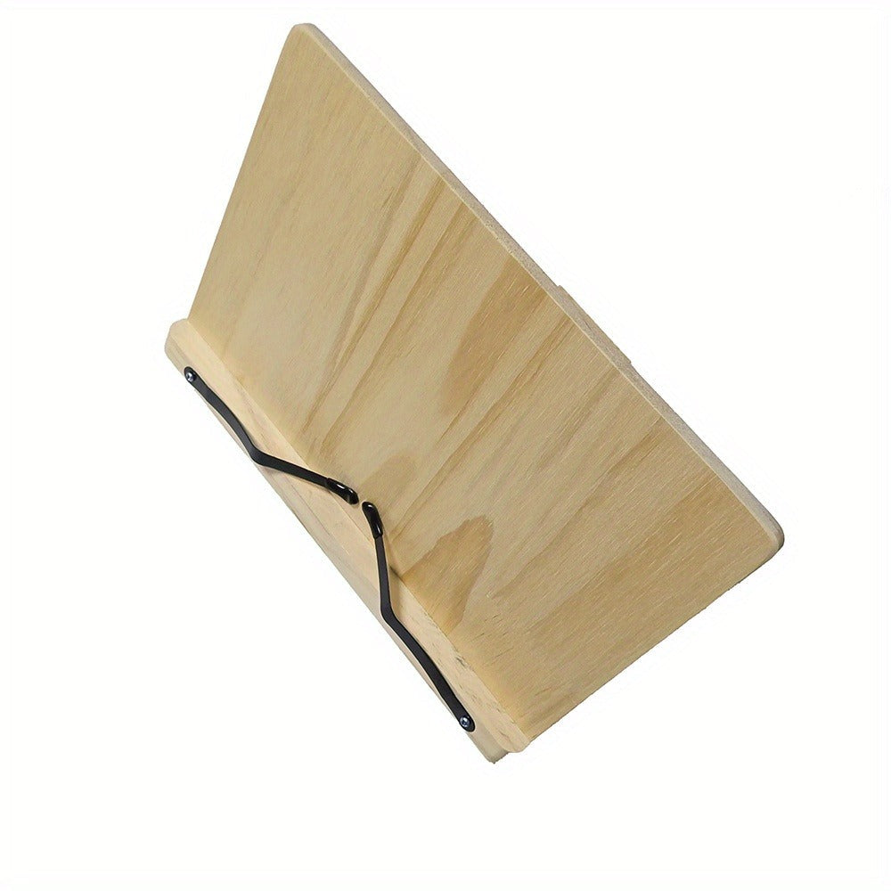 Adjustable Foldable Book Stand with Three Checkout Styles, Page Clips and 11 x 7.9-Inch Reading Panel