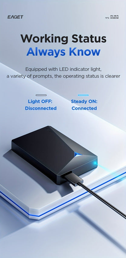 UASP NTFS Plug & Play External Hard Drive 250GB 320GB USB 3.0 Pre-Formatted Portable HDD High-Speed Mobile Storage for PC Laptop PS4 PS5 Xbox – Compact Bus-Powered No Driver Needed