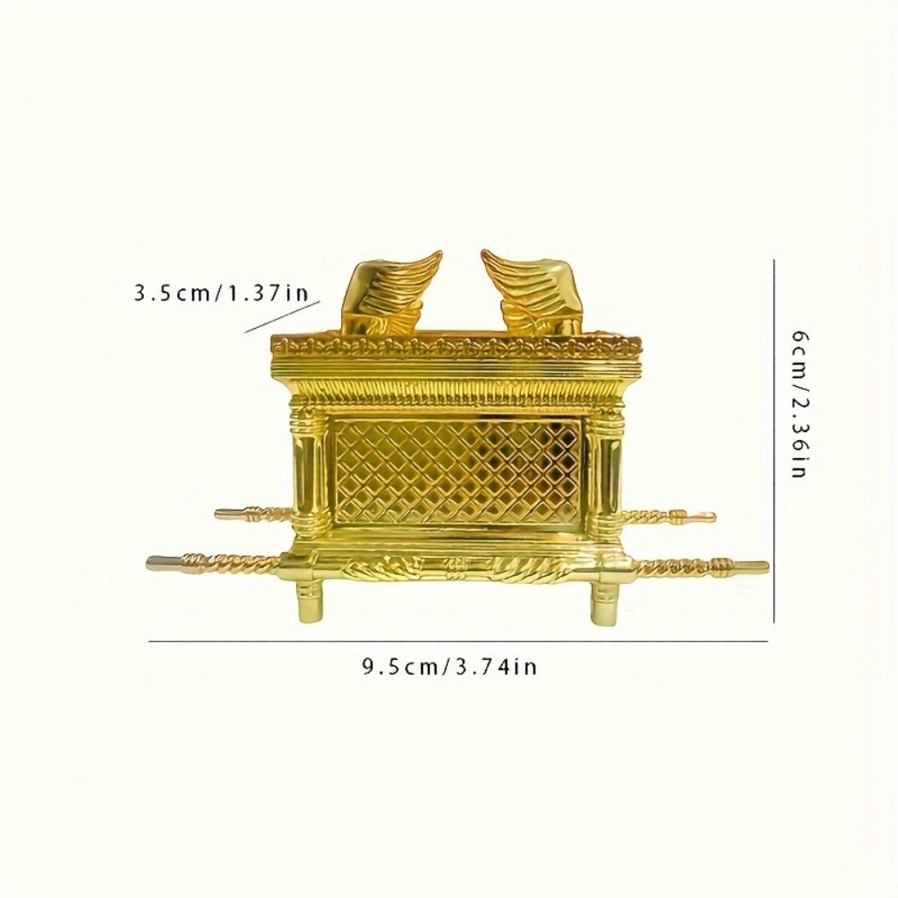 Ark of the Covenant Tabletop Figurine in Medium or Large Sizes with One- or Two-Piece Gold-Tone Options