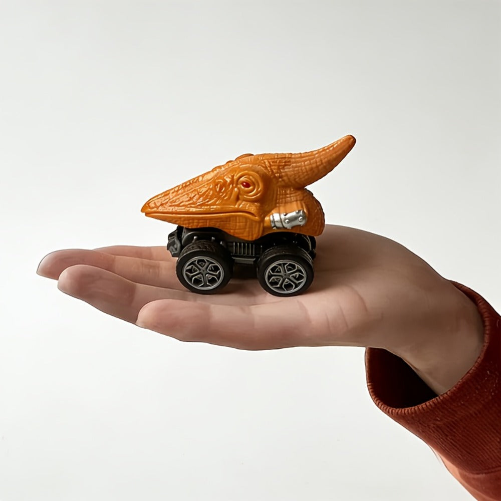 T-Rex Dinosaur Carrier Truck Playset with Mini Cars, Figures and Standard or Upgraded Package Options