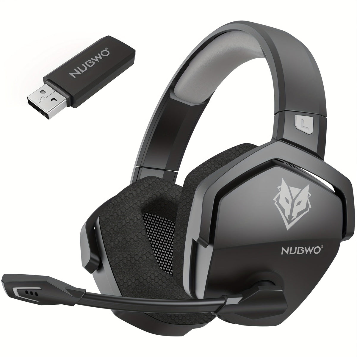 2.4GHz Wireless Gaming Earphones NUBWO G06, 7.1 Surround Sound, 23ms Ultra-Low Latency, 100H Battery