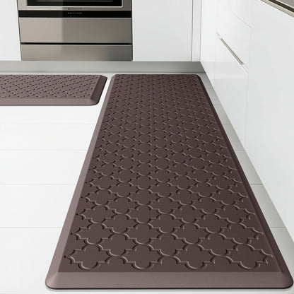Kitchen Mat Set, 2-Piece Cushioned Standing Mats in Four Colors with 17.3x29 and 17.3x47 or 17.3x59-Inch Pairings