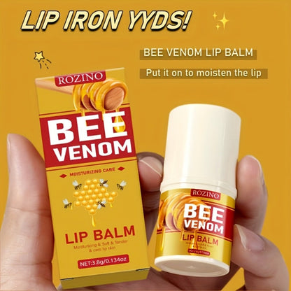 Skincare Set with ROZINO Label, 5 Bee Venom and Vitamin C Items for Lip Face Neck Hand and Foot Care