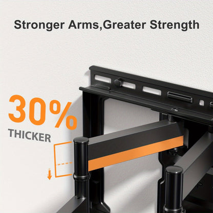 Heavy Duty TV Wall Mount 40-85 Inch 132 lbs – Full Motion Dual Articulating Arms, Tool-Free Tilt Swivel Extend Rotate Level, VESA 600x400mm, Fits 16" Studs, Steel Bracket for Large Flat Screen TVs