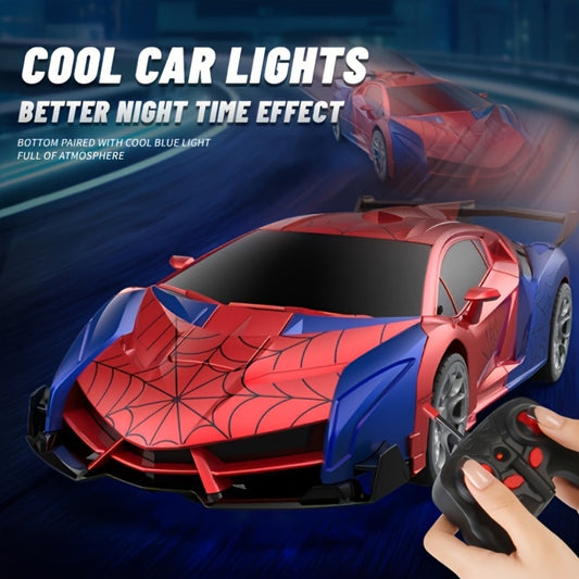 Transforming Robot RC Car 1:18 Scale – One-Button Transform, LED Headlights, 360° Spinning & Drifting Remote Control Toy Car for Boys & Girls, Birthday Christmas Easter Gift, Grey Red Silver